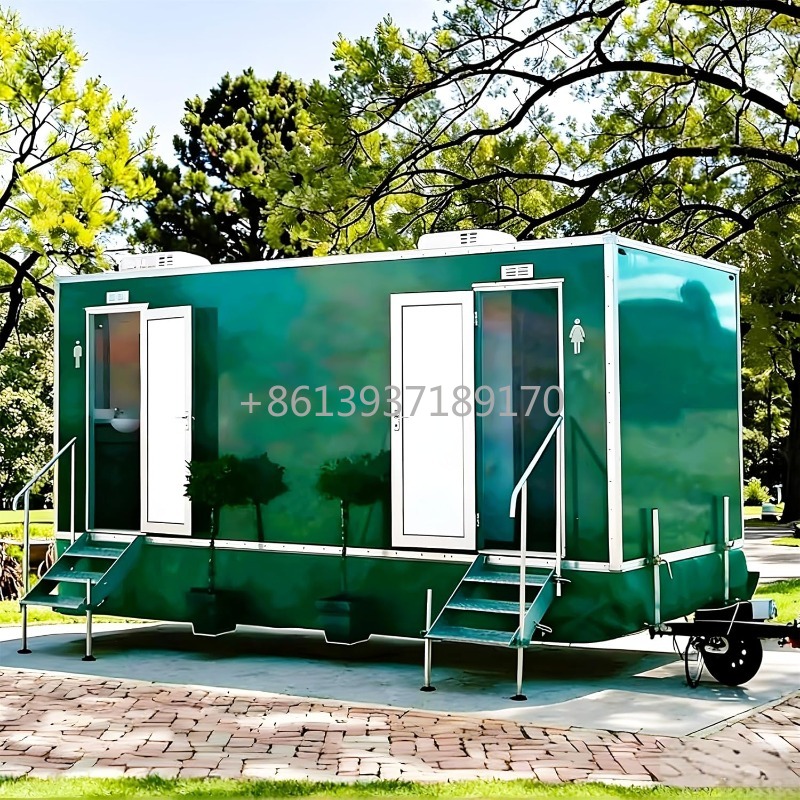 Outdoor Camping Trailer - Remorque de toilettes mobiles avec lavabo