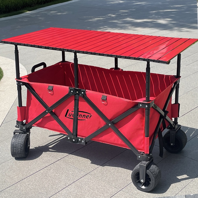 Outdoor Camping Usa - Table mobile pliable de camping d'extérieur,