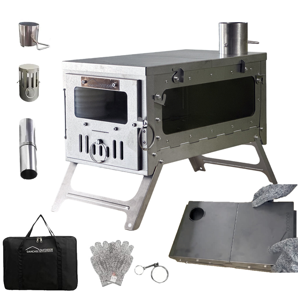 Outdoor Camping Usa - Poêle de tente en titane TSG,