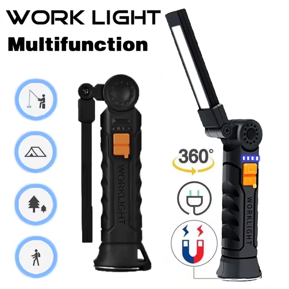 Outdoor Camping Adventure Lamp - Lampe de poche LED COB Portable,