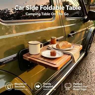 Outdoor Camping Table Foldable - Table pliable en bois pour camping