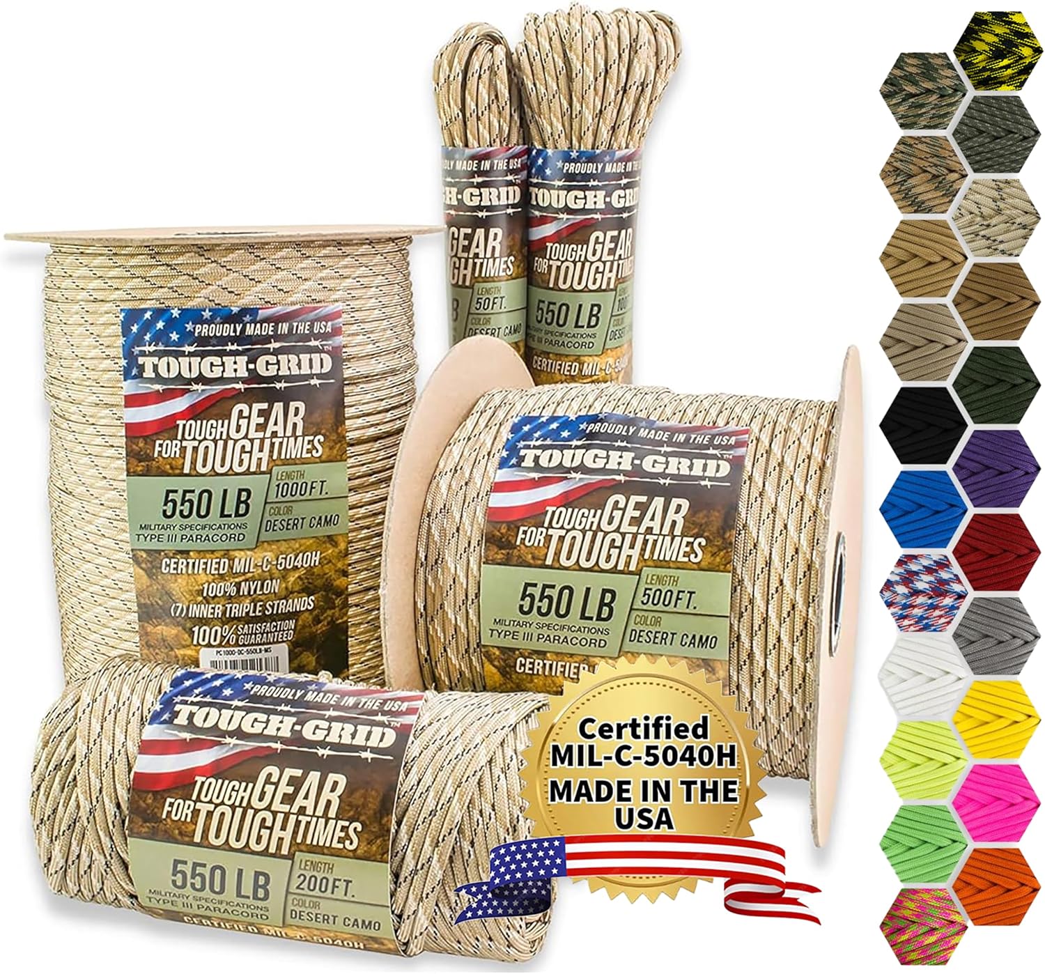 Outdoor Camping Usa - Corde en paracorde 550, cordon de