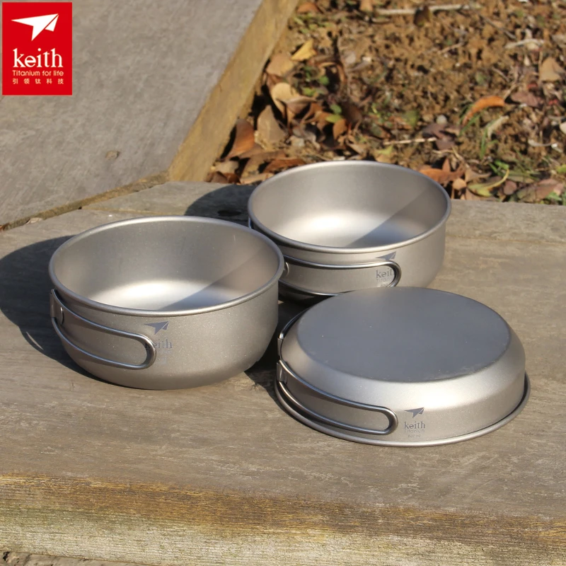Outdoor Camping Outfit - Pamono-Ensemble d'ustensiles de cuisine en titane,