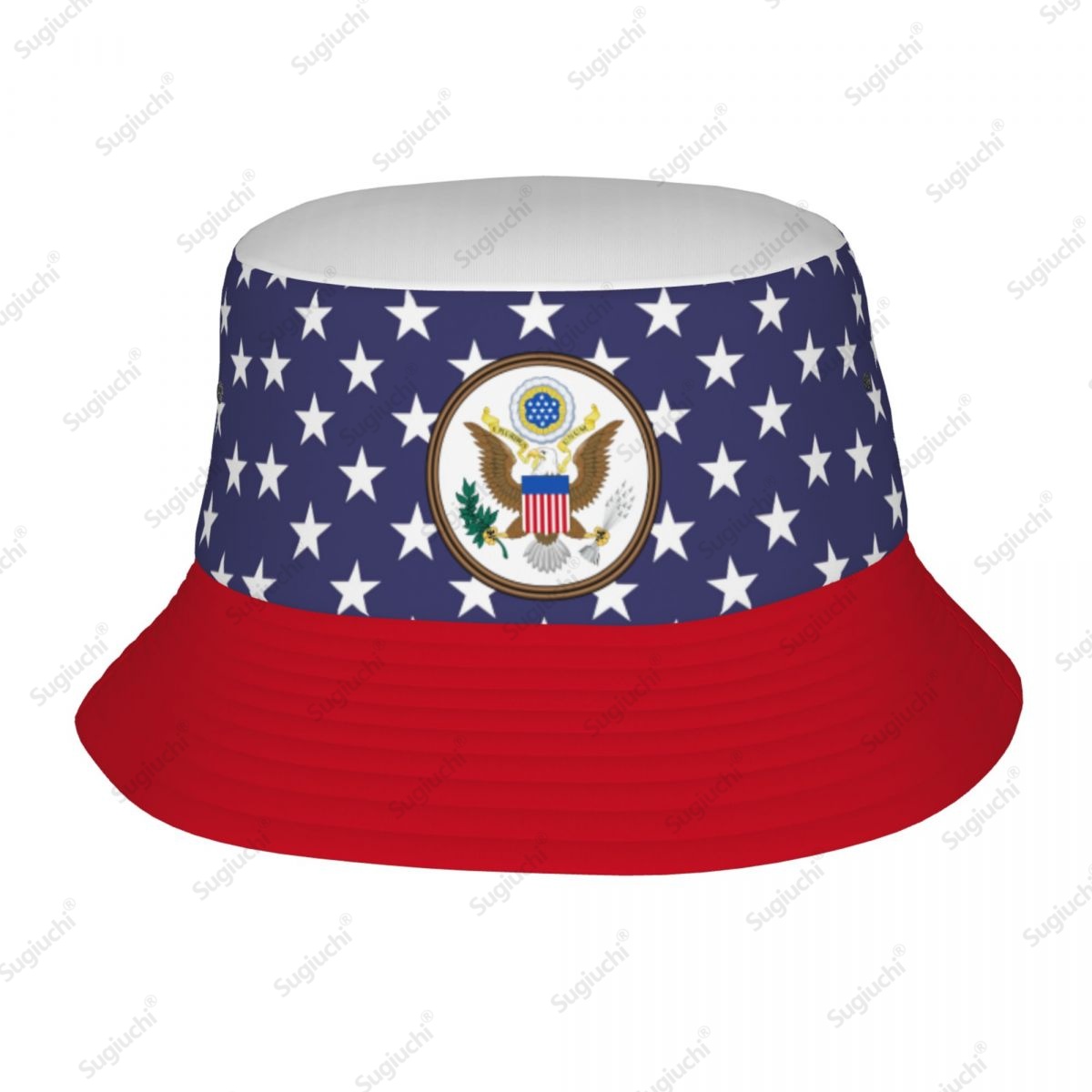 Outdoor Camping Usa - Chapeau seau drapeau 3D des états-unis