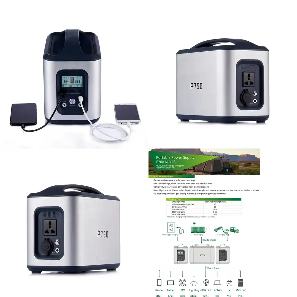 Outdoor Camping Usa - Station d'alimentation portable pour générateur solaire