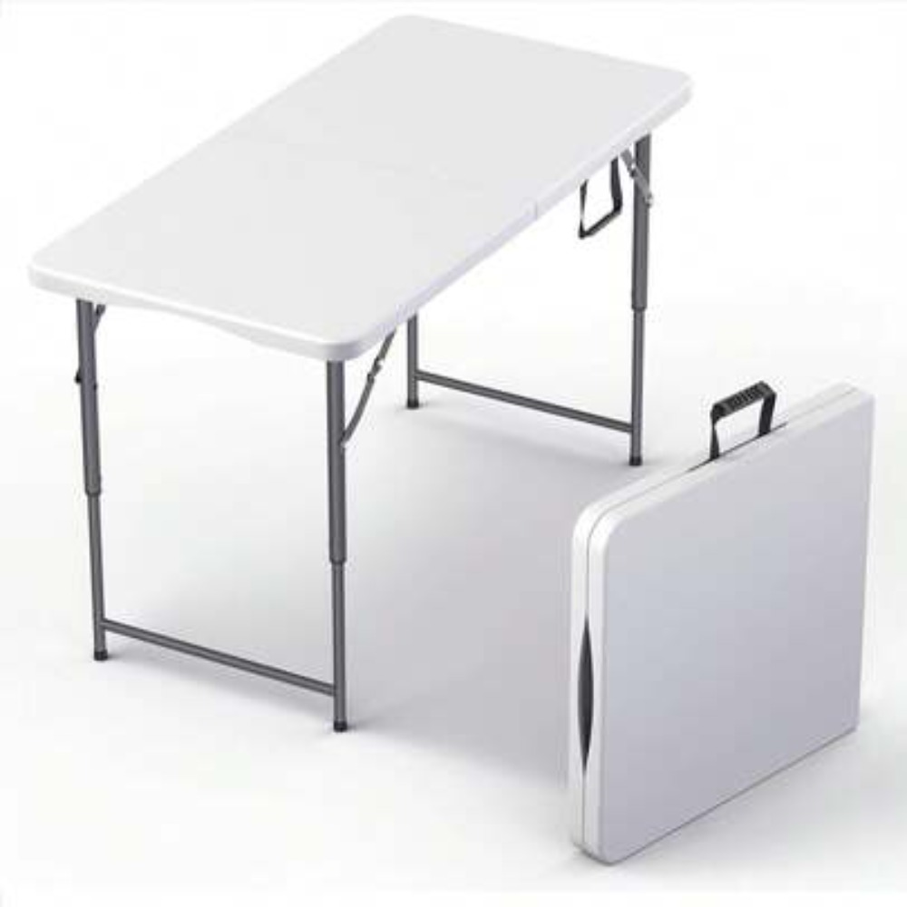 Outdoor Camping Table Foldable - Table pliante de 4 pieds, hauteur