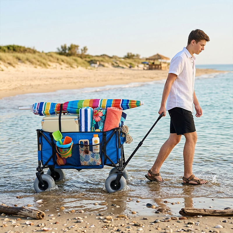 Chariot de plage pliable en mé - Outdoor Camping Table Foldable avis et prix