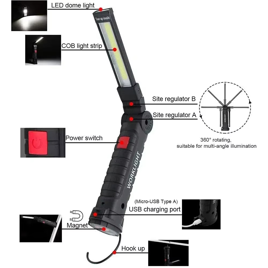 Lampe de poche LED Portable av - Outdoor Camping Adventure Lamp avis et prix