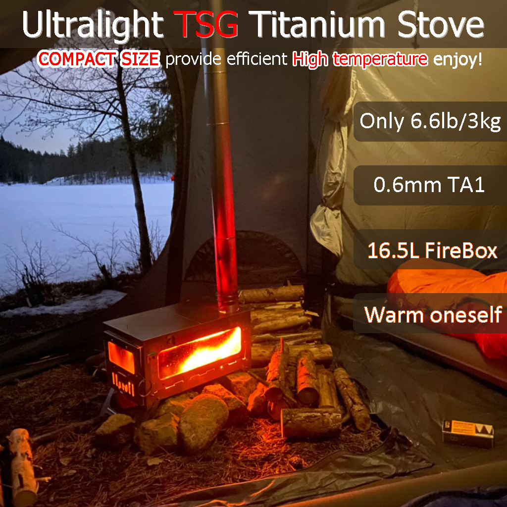 Poêle de tente en titane TSG,  - Outdoor Camping Usa avis et prix