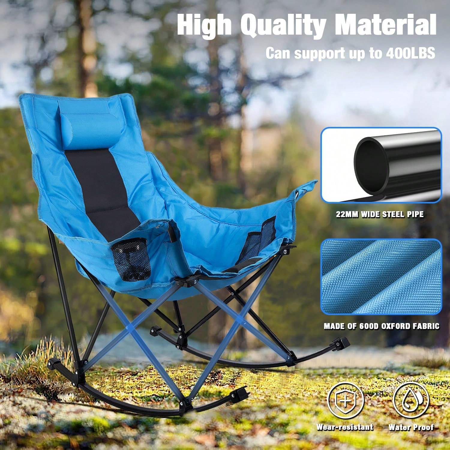 Chaise de camping pliante à ba - Outdoor Oversized Camping Chair avis et prix