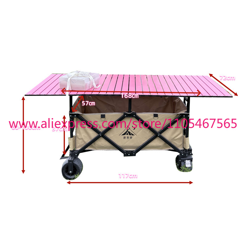 1 pièce, grand chariot pliable - Outdoor Camping Table Foldable avis et prix