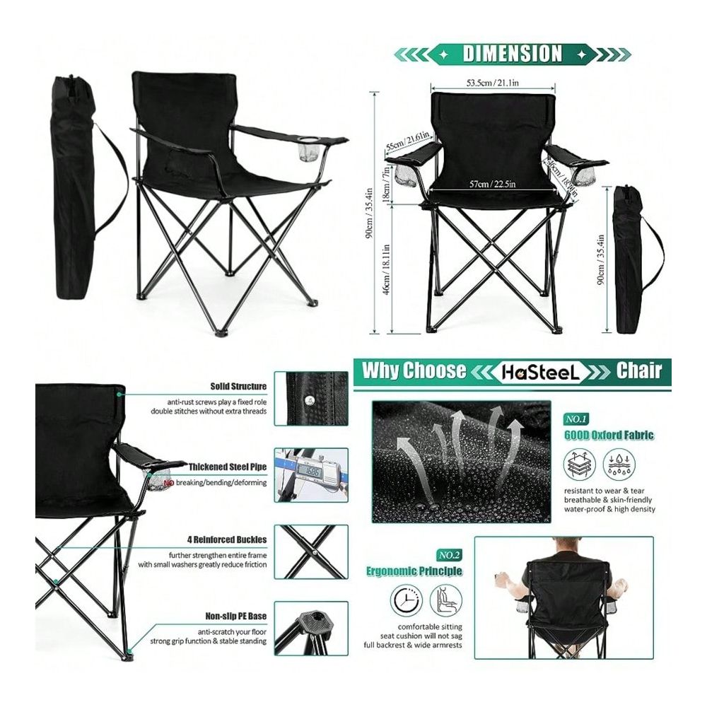 Chaise, chaise de jardin plian - Outdoor Oversized Camping Chair avis et prix