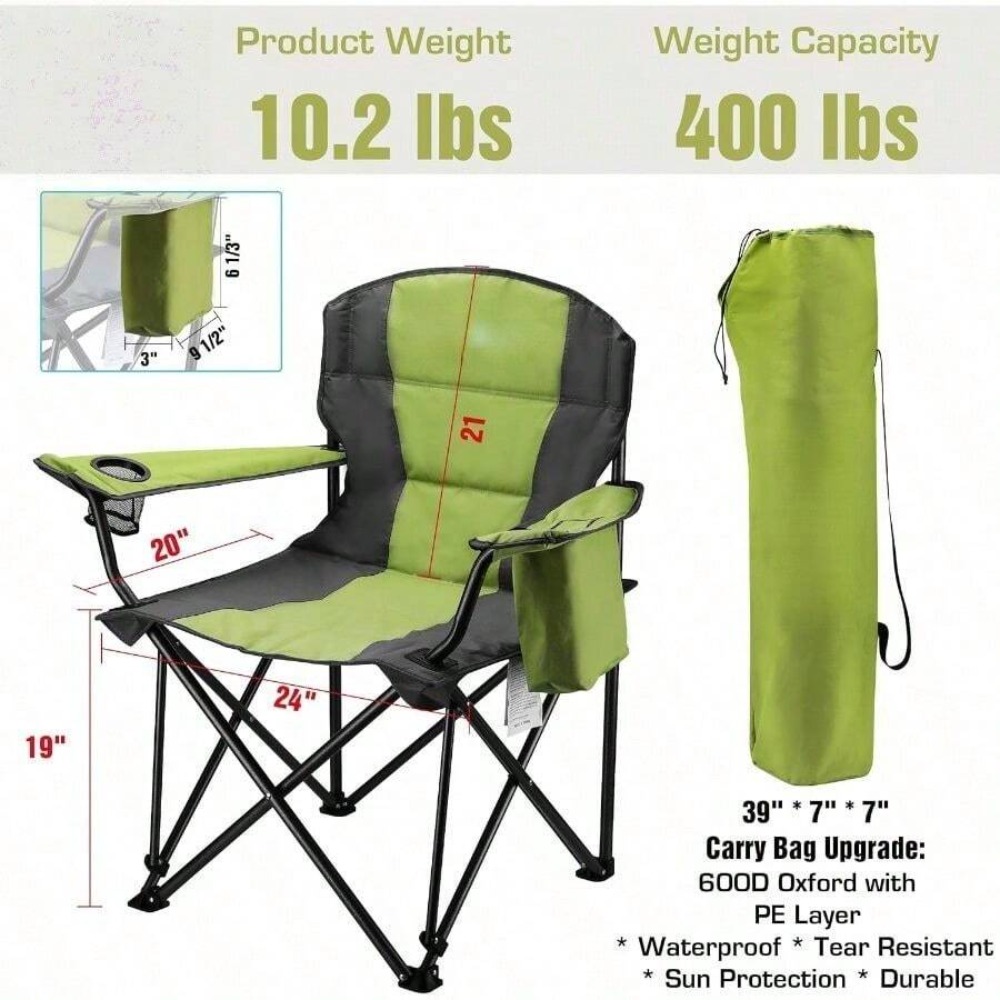 Chaise de camping pliante surd - Outdoor Oversized Camping Chair avis et prix