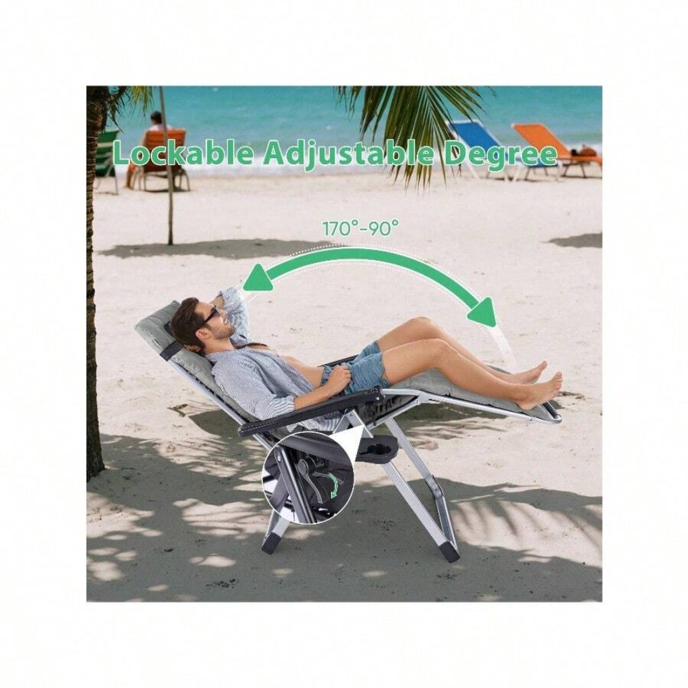 Chaise pliante zéro gravité av - Outdoor Oversized Camping Chair avis et prix