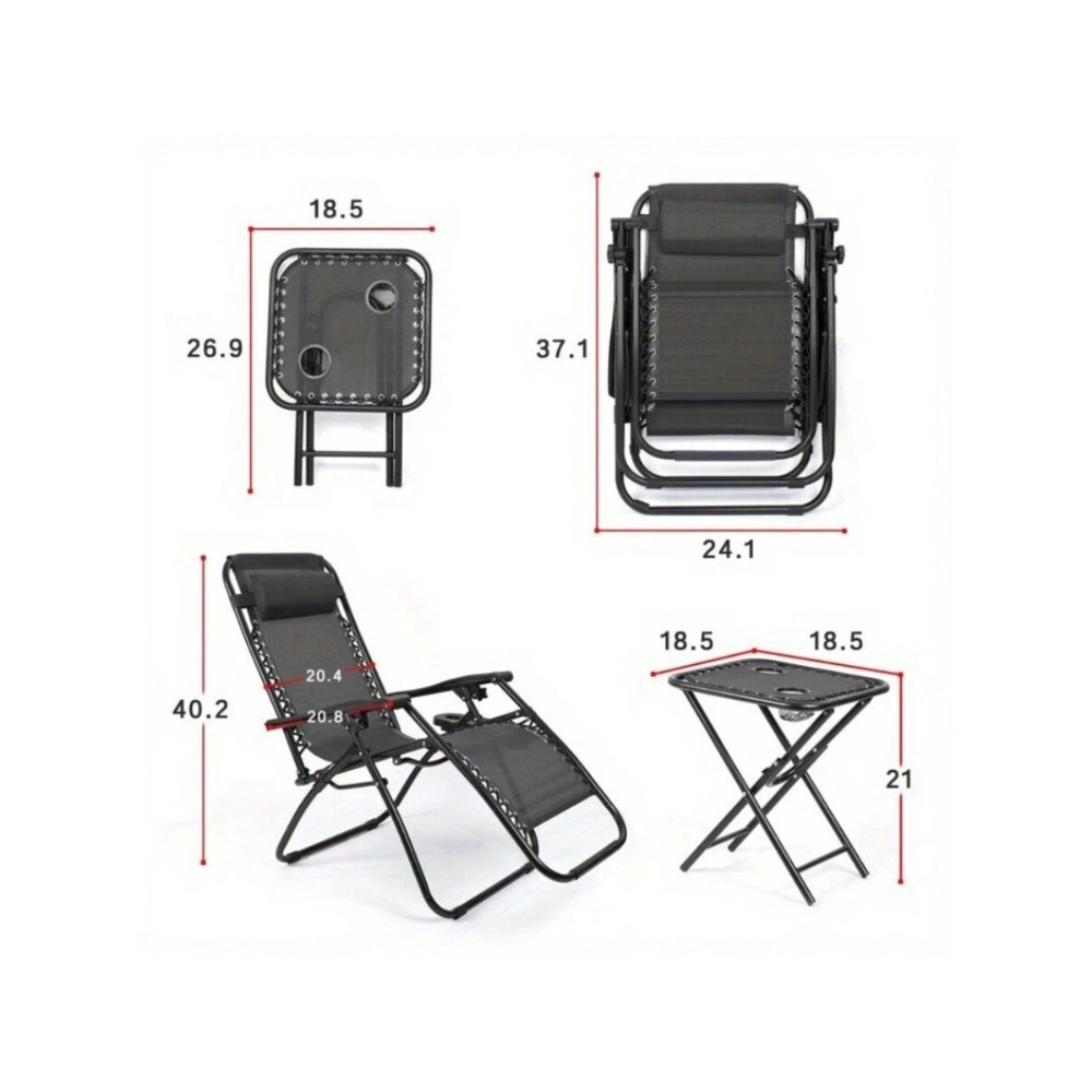 Ensemble de 2 chaises zéro gra - Outdoor Oversized Camping Chair avis et prix
